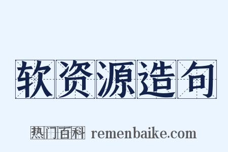 软资源造句是什么意思的图片